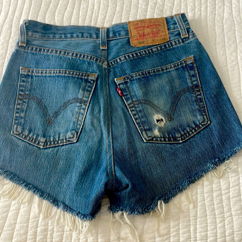 High waisted, Levi denim shorts
